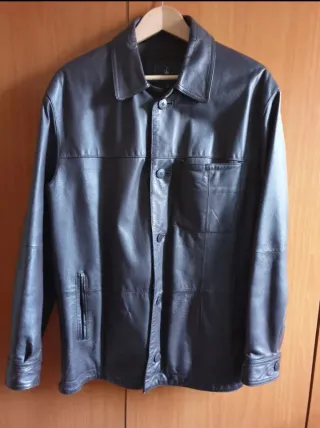 CHAQUETA DE PIEL MACSON MARRÓN