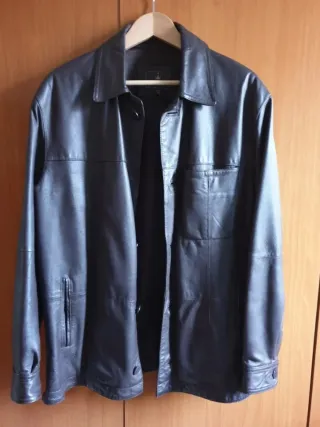 CHAQUETA DE PIEL MACSON MARRÓN