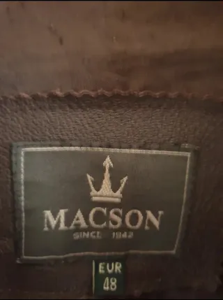 CHAQUETA DE PIEL MACSON MARRÓN