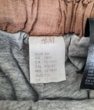Pantalón H&M beige talla 128