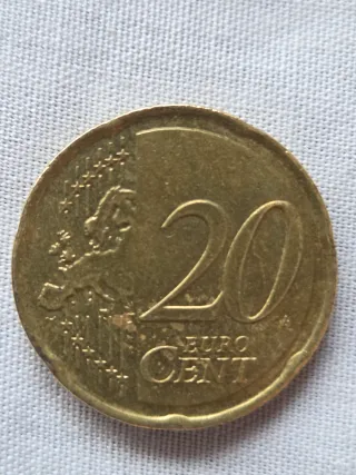 Moneda 20 céntimos Malta 2008
