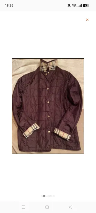 Chaqueta acolchada Burberry cuadros