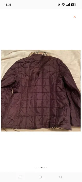 Chaqueta acolchada Burberry cuadros