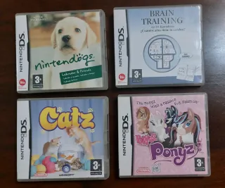 Lote 4 Juegos Nintendo DS: Catz, Nintendogs, Ponyz