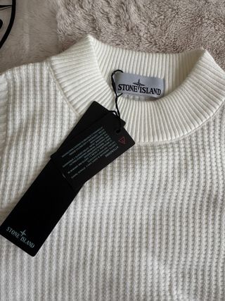 Jersey Stone Island Blanco Talla L
