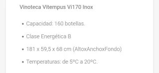 Vinoteca 160 botellas