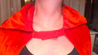 Capa roja disfraz 