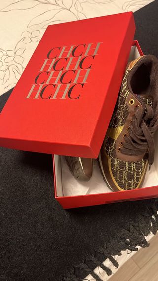 Deportivas CH Marrón y Dorado