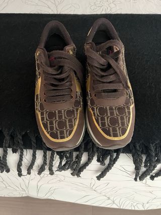 Deportivas CH Marrón y Dorado