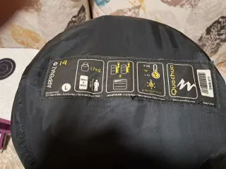 Saco de dormir negro un solo uso