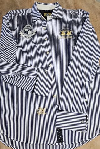 Camisa La Martina Rayas Azules y Blancas XXL