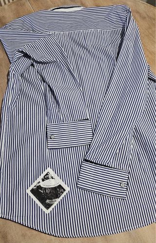 Camisa La Martina Rayas Azules y Blancas XXL