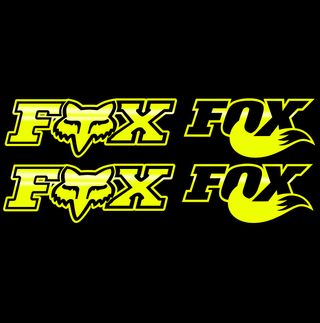 Pegatinas FOX en vinilo para motos y más