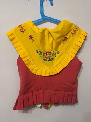 Vestido de huertana floral con volantes