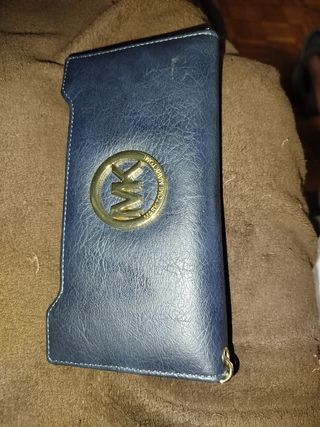 Cartera Mujer Marktomi Azul y Dorado