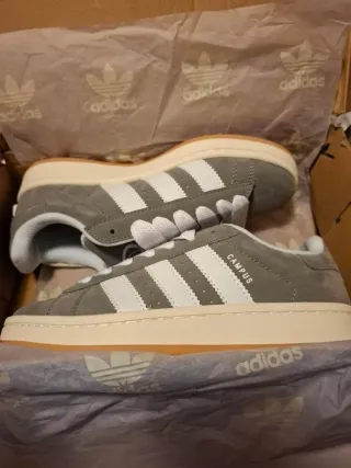 Adidas Campus Talla 38 Gris/Blanco