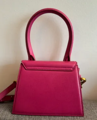Jacquemus Chiquito Le Moyen Bolso Rosa Fuchsia