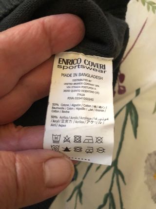 Maglione uomo Coveri XXL righe grigio nero