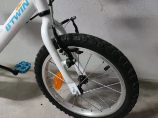 Bici infantil Btwin blanca