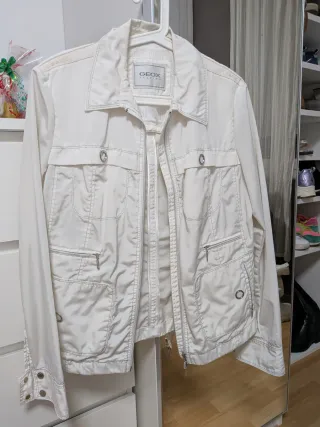 Chaqueta Geox Blanca Mujer Talla 42