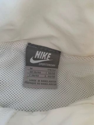 Conjunto Chándal Vintage Nike Blanco y Gris