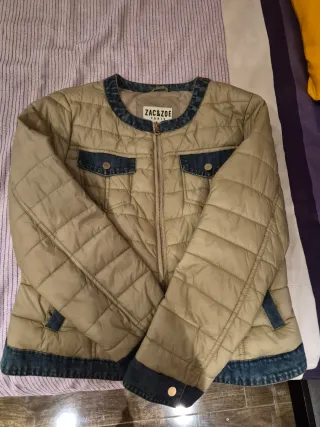 Chaqueta ZAC&ZOE beige y vaquera