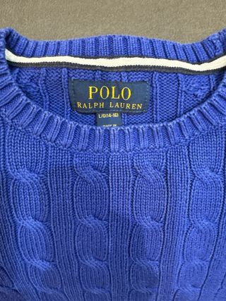 Jersey Polo Ralph Lauren niño T.14-16 Azul