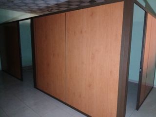 Mampara distribución oficina madera
