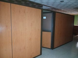 Mampara distribución oficina madera