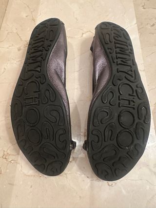 Bailarinas Jimmy Choo Piel Serpiente y Cadena