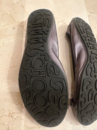 Bailarinas Jimmy Choo Piel Serpiente y Cadena