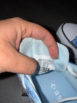 Converse plataforma azul/blanco T.37.5
