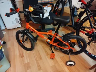 Bicicleta Btwin Naranja 4-6 Años