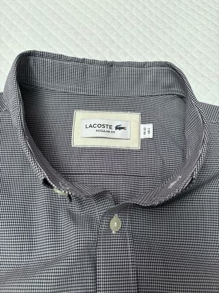 Camisa Lacoste estampado cuadros