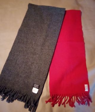 2 Sciarpe Portobello's Grigia e Rossa