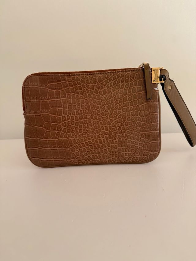 Bolso cartera Mango efecto piel cocodrilo