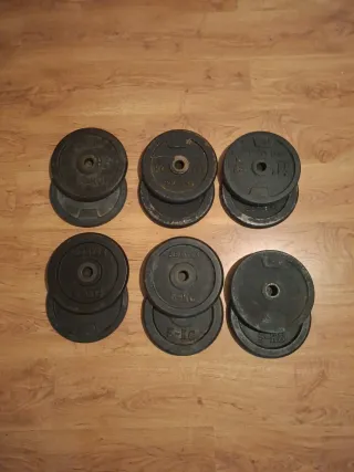Discos de 5kg musculación .