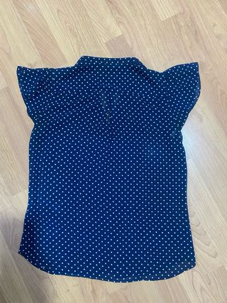 Blusa H&M azul lunares