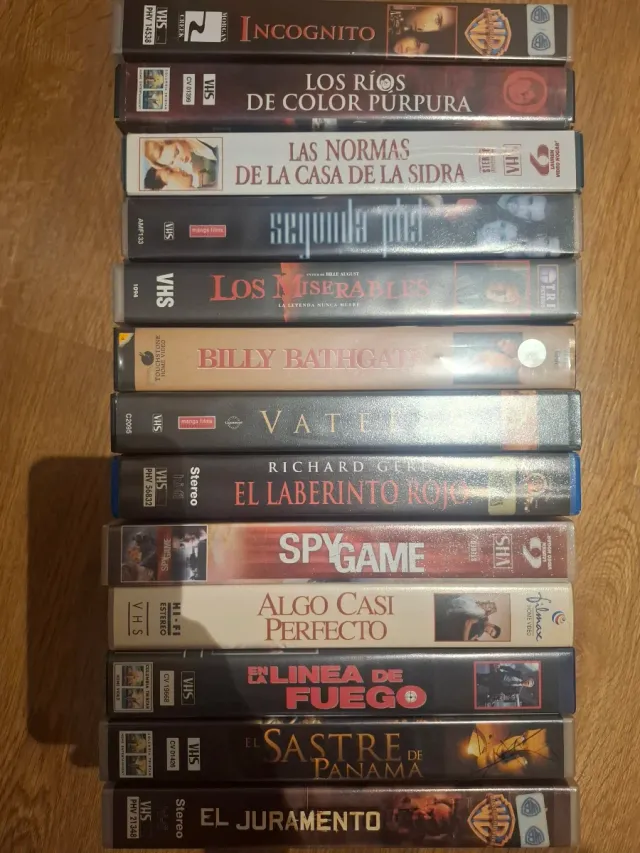 Lote Películas VHS Edición Videoclub