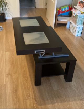 Mesa comedor extensible + 4 sillas + mesa centro