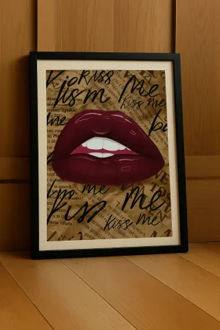 Stampa digitale labbra Kiss Me