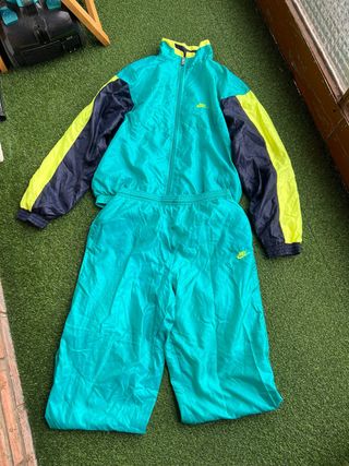 Conjunto Nike Vintage 90s Teal/Amarillo