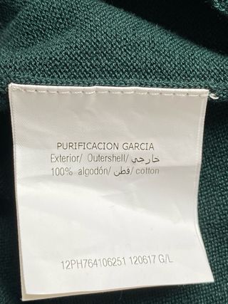 Jersey Purificacion Garcia Verde Talla L