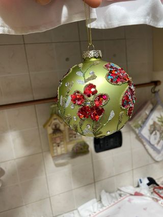 Sfere di vetro decorate