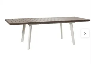 Mesa extensible jardín madera y plástico