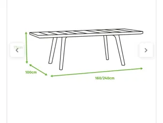 Mesa extensible jardín madera y plástico