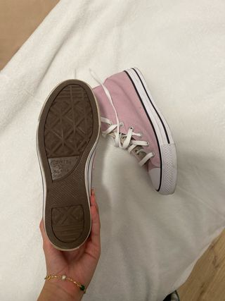 Converse plataforma rosa talla 39