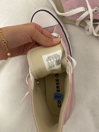 Converse plataforma rosa talla 39