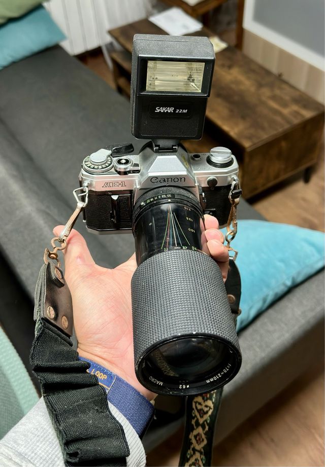 Canon AE-1 Cámara Analógica Plata