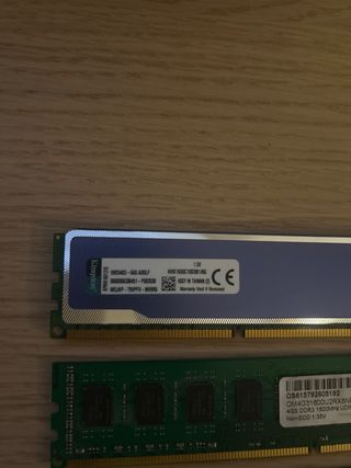 Memorias RAM DDR3. 